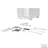 Kép 8/8 - Be quiet! Pure Base 501 DX  Tempered Glass White gépház