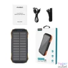 Kép 6/6 - Choetech  B658 10000mAh Solar PowerBank Black/Orange