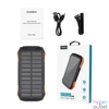Kép 7/7 - Choetech  B659 10000mAh Solar PowerBank Black/Orange