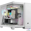 Kép 1/6 - Corsair iCUE LINK 2500X RGB Micro ATX Dual Chamber Tempered Glass White gépház