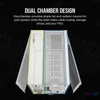 Kép 3/6 - Corsair iCUE LINK 2500X RGB Micro ATX Dual Chamber Tempered Glass White gépház
