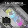 Kép 4/6 - Corsair iCUE LINK 2500X RGB Micro ATX Dual Chamber Tempered Glass White gépház