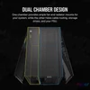 Kép 3/5 - Corsair iCUE LINK 2500X RGB Micro ATX Dual Chamber Tempered Glass Black gépház