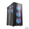 Kép 1/30 - darkFlash DK352 Plus Tempered Glass Black gépház