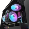 Kép 12/30 - darkFlash DK352 Plus Tempered Glass Black gépház