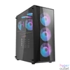 Kép 2/30 - darkFlash DK352 Plus Tempered Glass Black gépház