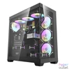 Kép 1/7 - darkFlash DS900 Aquarium Tempered Glass Black gépház