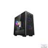 Kép 1/12 - DeepCool Martexx  40 3FS Tempered Glass Black gépház