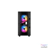 Kép 6/12 - DeepCool Martexx  40 3FS Tempered Glass Black gépház