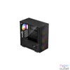 Kép 3/5 - DeepCool CH560 DIGITAL Tempered Glass Black gépház
