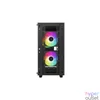 Kép 5/10 - DeepCool CC360 ARGB Tempered Glass Black gépház