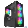 Kép 1/7 - Everest PLAID V1 Tempered Glass Black gépház