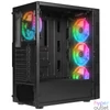 Kép 3/7 - Everest PLAID V1 Tempered Glass Black gépház