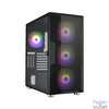 Kép 1/6 - FSP CUT592 Tempered Glass Black gépház