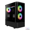 Kép 1/9 - Gamdias Talos E3 CG Tempered Glass Black gépház