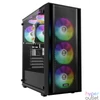 Kép 1/9 - Gamdias Aura GC2 Elite ARGB Tempered Glass Black gépház