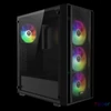 Kép 2/9 - Gamdias Aura GC2 Elite ARGB Tempered Glass Black gépház