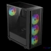 Kép 4/9 - Gamdias Aura GC2 Elite ARGB Tempered Glass Black gépház