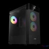 Kép 2/9 - Gamdias Aura GC5 Elite ARGB Tempered Glass Black gépház