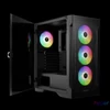 Kép 4/10 - Gamdias Talos E2 Elite Tempered Glass Black gépház