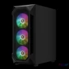 Kép 6/9 - Gamdias Aura GC1 Elite ARGB Tempered Glass Black gépház