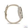 Kép 3/5 - Garmin Venu 3S French Grey-Cream Gold with Leather and Silicone Strap okosóra