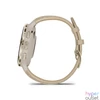 Kép 5/5 - Garmin Venu 3S French Grey-Cream Gold with Leather and Silicone Strap okosóra