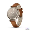 Kép 1/7 - Garmin Lily 2 Classic Cream Gold with Light Brown Leather Strap okosóra