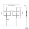 Kép 2/3 - Gembird WM-80F-01 Fixed TV Wall Mount 37"-80" Black