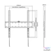 Kép 2/3 - Gembird WM-55F-02 Fixed TV Wall Mount 32”-55" Black