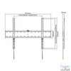Kép 2/3 - Gembird WM-70F-01 Fixed TV Wall Mount 37”-70” Black