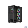 Kép 12/20 - Genesis Diaxid 605 ARGB Tempered Glass Black gépház