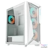 Kép 1/8 - Gigabyte C301GW RGB Lighting Tempered Glass White gépház