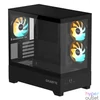 Kép 2/7 - Gigabyte C201 Panoramic Tempered Glass Black gépház