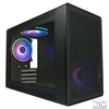 Kép 1/4 - LC Power Gaming 716MB Amplified X Tempered Glass Black gépház