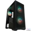 Kép 1/4 - LC Power 717B Meshwork L Dark Tempered Glass Black gépház
