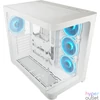 Kép 2/4 - LC Power Gaming 8001W Tempered Glass Pro-Storm Light gépház