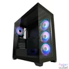 Kép 1/9 - LC Power 715W Seamless Pale X Tempered Glass Black gépház