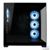 Kép 4/9 - LC Power 715W Seamless Pale X Tempered Glass Black gépház