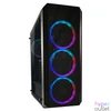 Kép 2/10 - LC Power Gaming 703B QuadLuxx Window Black gépház