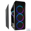 Kép 3/10 - LC Power Gaming 703B QuadLuxx Window Black gépház