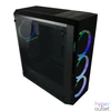 Kép 4/10 - LC Power Gaming 703B QuadLuxx Window Black gépház