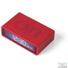 Kép 4/8 - Lexon Flip+ LCD Alarm Clock Rubber Red hi-fi