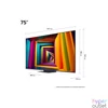 Kép 3/4 - LG 75" 75UT91003LA LED Smart tv