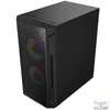 Kép 6/8 - Logic Aramis ARGB Mini Tempered Glass Black gépház