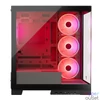 Kép 15/25 - Modecom Volcano Space Apex ARGB Tempered Glass Black gépház