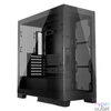 Kép 1/6 - Modecom Volcano Space Midi Tempered Glass Black gépház