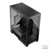 Kép 3/6 - Modecom Volcano Space Midi Tempered Glass Black gépház