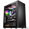 Kép 1/3 - MS Armor V500 Gaming Tempered Glass Window Black gépház