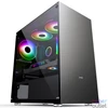 Kép 1/4 - MS Fighter S300 Gaming Tempered Glass Window Grey gépház